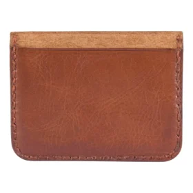 Brieftasche mit Fronttasche aus Patina-Leder