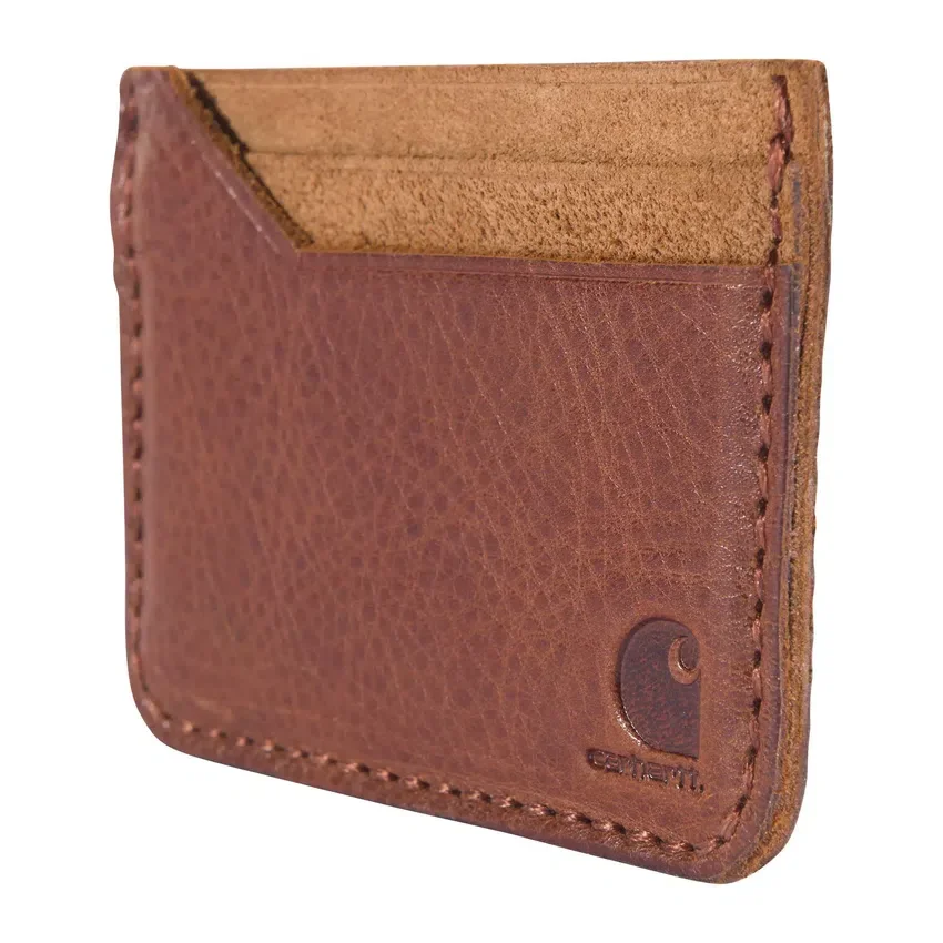 Brieftasche mit Fronttasche aus Patina-Leder