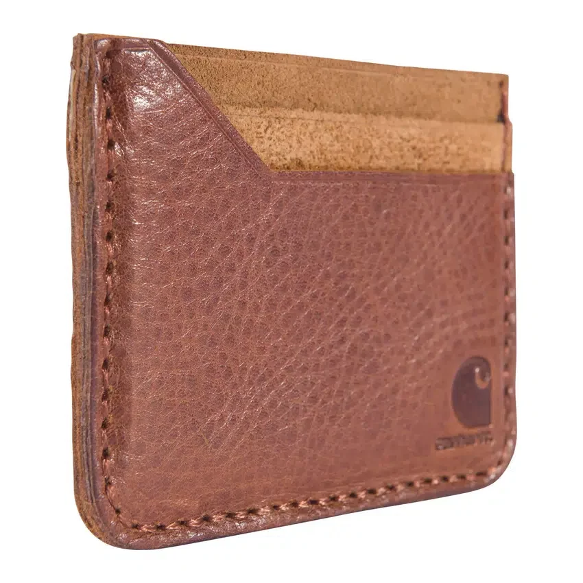 Brieftasche mit Fronttasche aus Patina-Leder