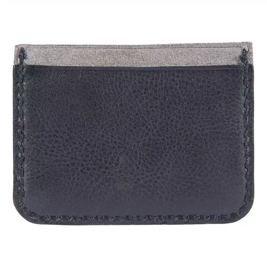 Brieftasche mit Fronttasche aus Patina-Leder