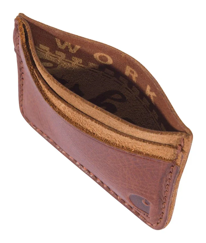 Brieftasche mit Fronttasche aus Patina-Leder