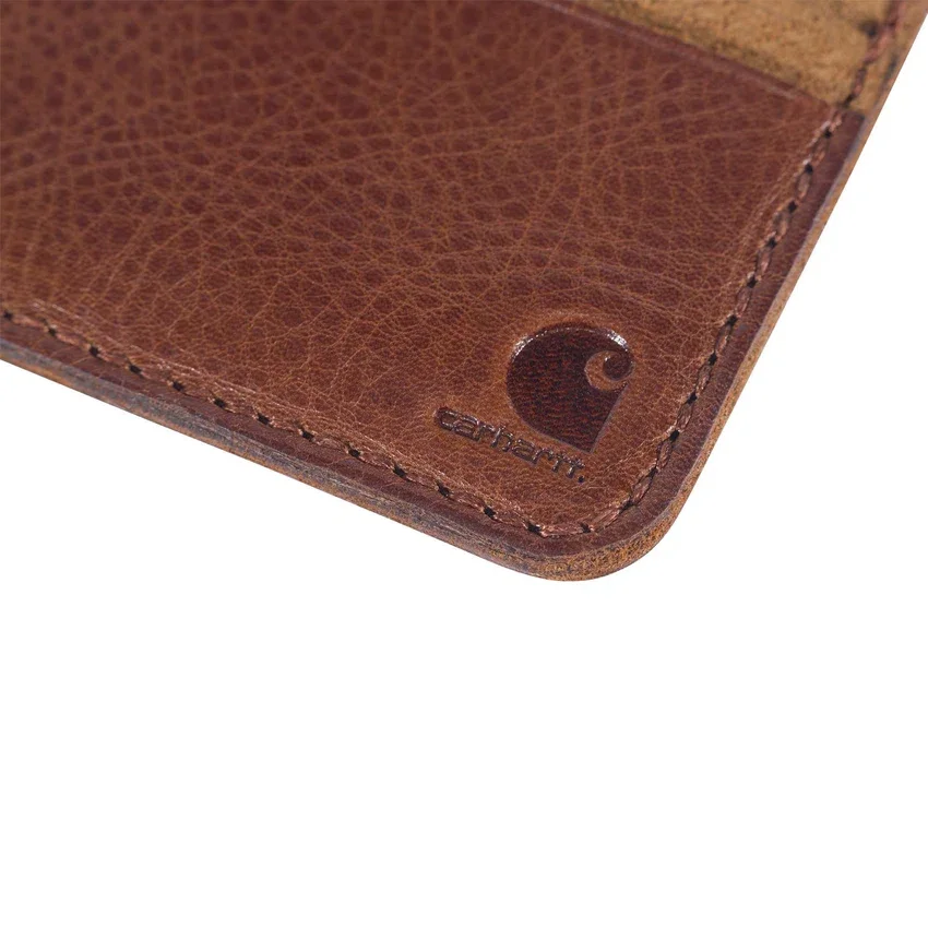 Brieftasche mit Fronttasche aus Patina-Leder