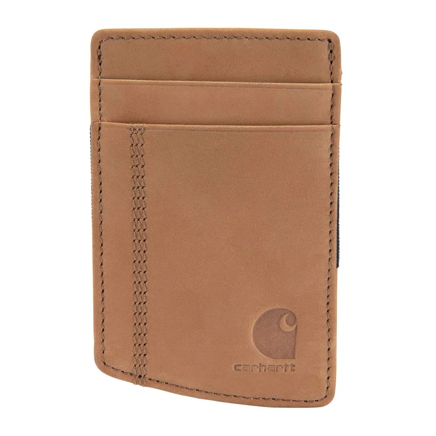 Brieftasche mit Vordertasche aus Sattelleder