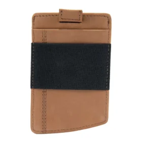Brieftasche mit Vordertasche aus Sattelleder