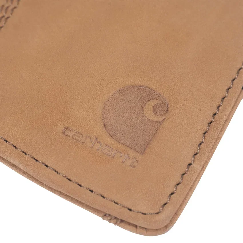 Brieftasche mit Vordertasche aus Sattelleder