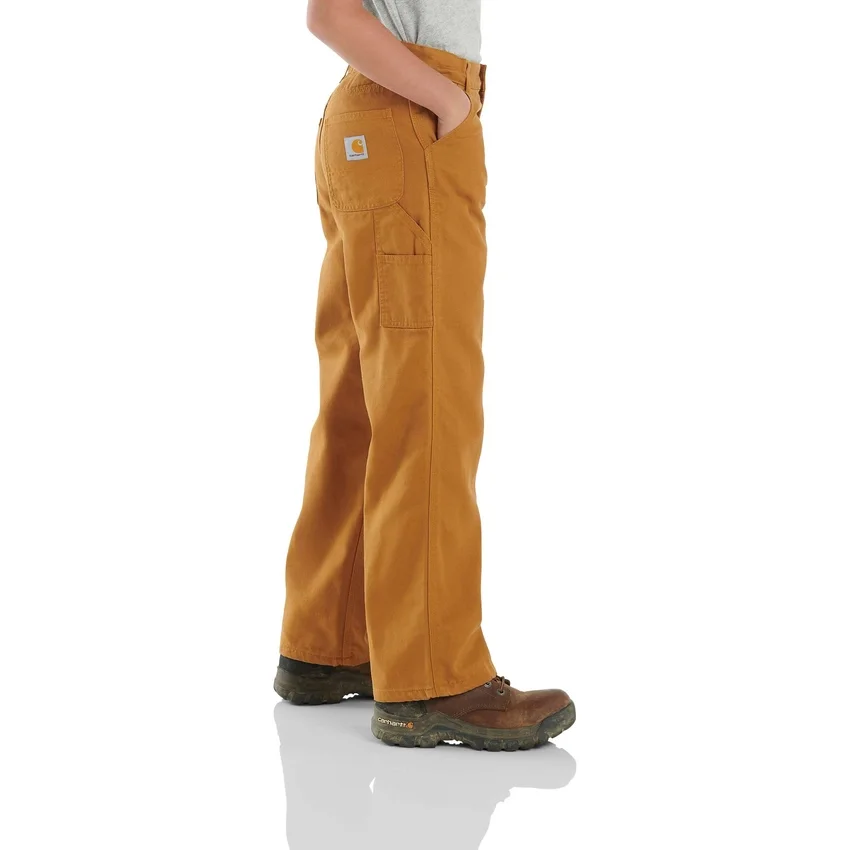 Canvas-Latzhose für Jungen, mit Flanell gefüttert (Kinder/Jugendliche)