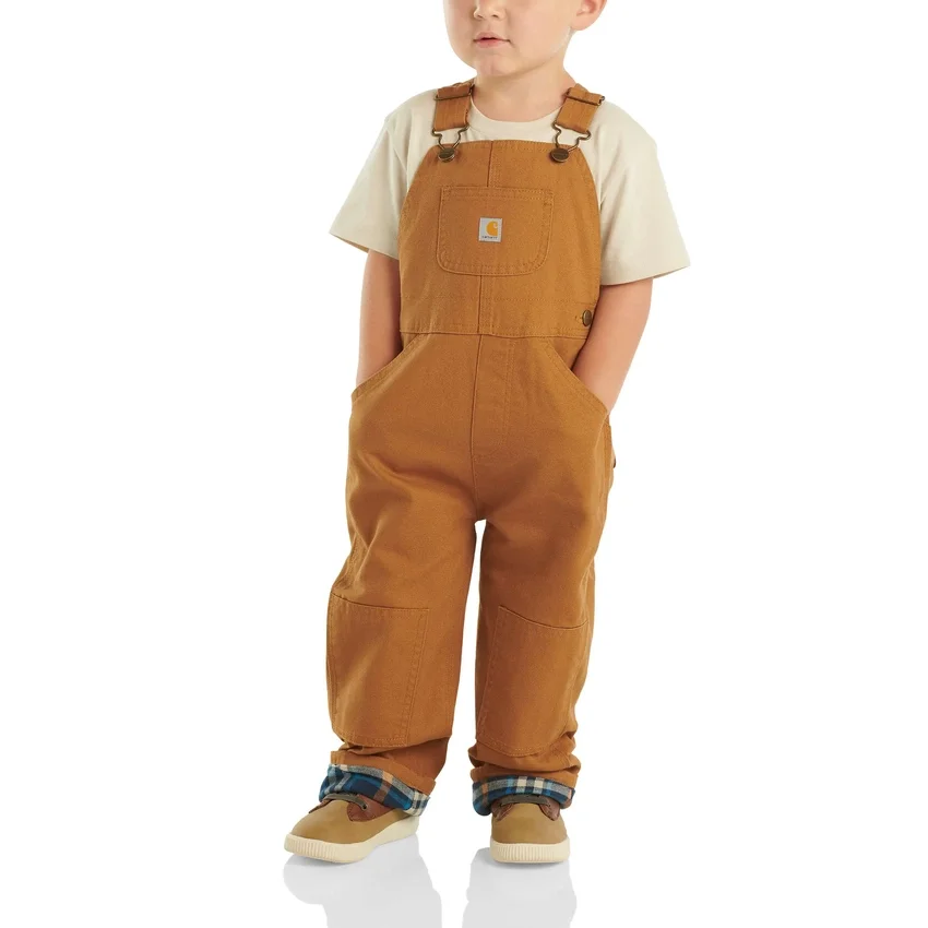 Canvas-Latzhose für Kinder, mit Flanell gefüttert (Babys/Kleinkinder)
