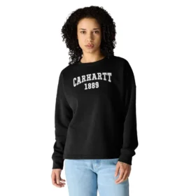 Carhartt 1889 Grafik-Sweatshirt mit Rundhalsausschnitt für Damen, lockere Passform, mittleres Gewicht