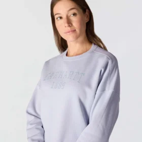 Carhartt 1889 Grafik-Sweatshirt mit Rundhalsausschnitt für Damen, lockere Passform, mittleres Gewicht