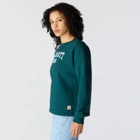 Carhartt 1889 Grafik-Sweatshirt mit Rundhalsausschnitt für Damen, lockere Passform, mittleres Gewicht