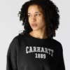 Carhartt 1889 Grafik-Sweatshirt mit Rundhalsausschnitt für Damen, lockere Passform, mittleres Gewicht