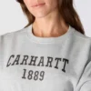 Carhartt 1889 Grafik-Sweatshirt mit Rundhalsausschnitt für Damen, lockere Passform, mittleres Gewicht