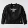 Carhartt 1889 Grafik-Sweatshirt mit Rundhalsausschnitt für Damen, lockere Passform, mittleres Gewicht