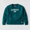 Carhartt 1889 Grafik-Sweatshirt mit Rundhalsausschnitt für Damen, lockere Passform, mittleres Gewicht
