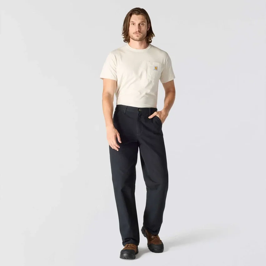 Carhartt B11 Herren-Arbeitshose aus gewaschenem Entenstoff, locker und gerade geschnitten