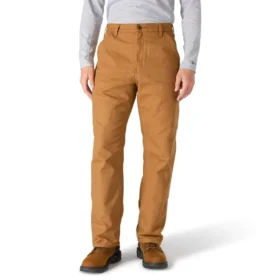 Carhartt B111 Herren-Arbeitshose, locker sitzend, gerade geschnitten, gewaschen, aus Entenstoff, gefüttert