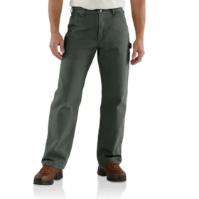 Carhartt B111 Herren-Arbeitshose, locker sitzend, gerade geschnitten, gewaschen, aus Entenstoff, gefüttert