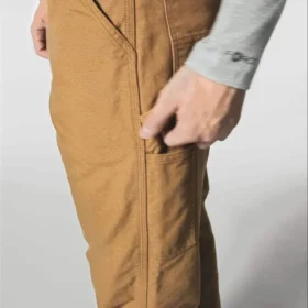 Carhartt B111 Herren-Arbeitshose, locker sitzend, gerade geschnitten, gewaschen, aus Entenstoff, gefüttert
