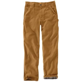 Carhartt B111 Herren-Arbeitshose, locker sitzend, gerade geschnitten, gewaschen, aus Entenstoff, gefüttert