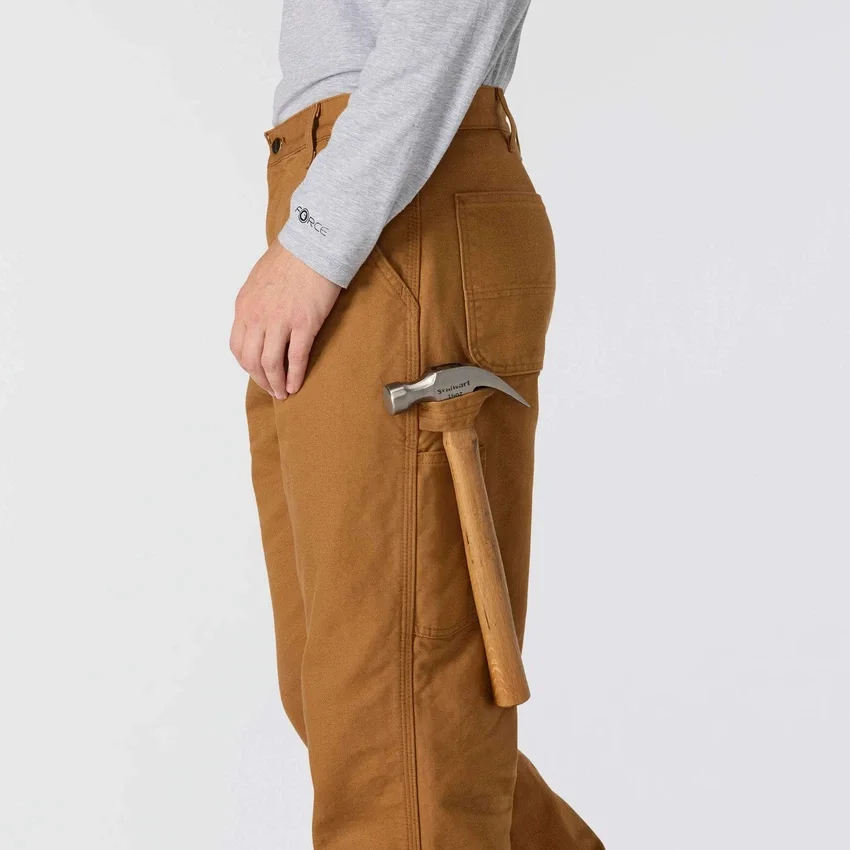 Carhartt B111 Herren-Arbeitshose, locker sitzend, gerade geschnitten, gewaschen, aus Entenstoff, gefüttert