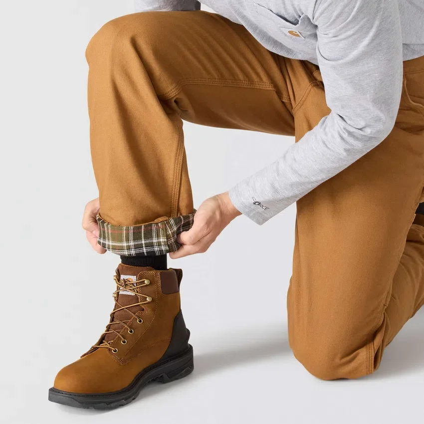 Carhartt B111 Herren-Arbeitshose, locker sitzend, gerade geschnitten, gewaschen, aus Entenstoff, gefüttert