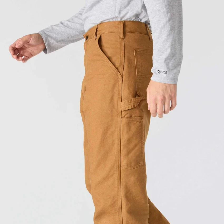 Carhartt B111 Herren-Arbeitshose, locker sitzend, gerade geschnitten, gewaschen, aus Entenstoff, gefüttert