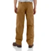Carhartt B136 Herren-Zimmermannshose aus gewaschenem Duck-Stoff mit geradem Schnitt und doppelten Knieverstärkungen