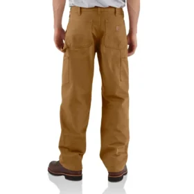Carhartt B136 Herren-Zimmermannshose aus gewaschenem Duck-Stoff mit geradem Schnitt und doppelten Knieverstärkungen