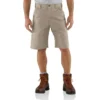 Carhartt B147 Herren-Arbeitsshorts aus Baumwoll-Canvas mit lockerer Passform
