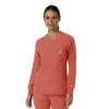 Carhartt Force Cross-Flex Langarm-Armlinge-Scrub-Oberteil für Damen mit Rundhalsausschnitt