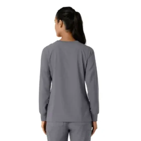 Carhartt Force Cross-Flex Langarm-Armlinge-Scrub-Oberteil für Damen mit Rundhalsausschnitt