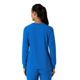 Carhartt Force Cross-Flex Langarm-Armlinge-Scrub-Oberteil für Damen mit Rundhalsausschnitt