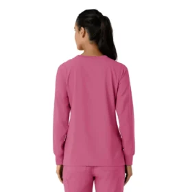 Carhartt Force Cross-Flex Langarm-Armlinge-Scrub-Oberteil für Damen mit Rundhalsausschnitt
