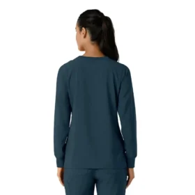 Carhartt Force Cross-Flex Langarm-Armlinge-Scrub-Oberteil für Damen mit Rundhalsausschnitt