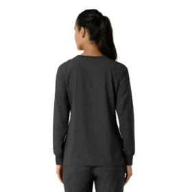 Carhartt Force Cross-Flex Langarm-Armlinge-Scrub-Oberteil für Damen mit Rundhalsausschnitt
