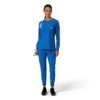 Carhartt Force Cross-Flex Langarm-Armlinge-Scrub-Oberteil für Damen mit Rundhalsausschnitt