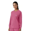 Carhartt Force Cross-Flex Langarm-Armlinge-Scrub-Oberteil für Damen mit Rundhalsausschnitt