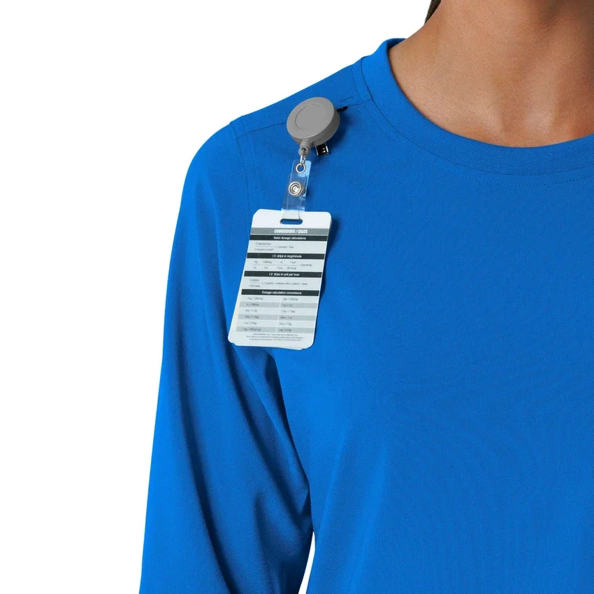 Carhartt Force Cross-Flex Langarm-Armlinge-Scrub-Oberteil für Damen mit Rundhalsausschnitt