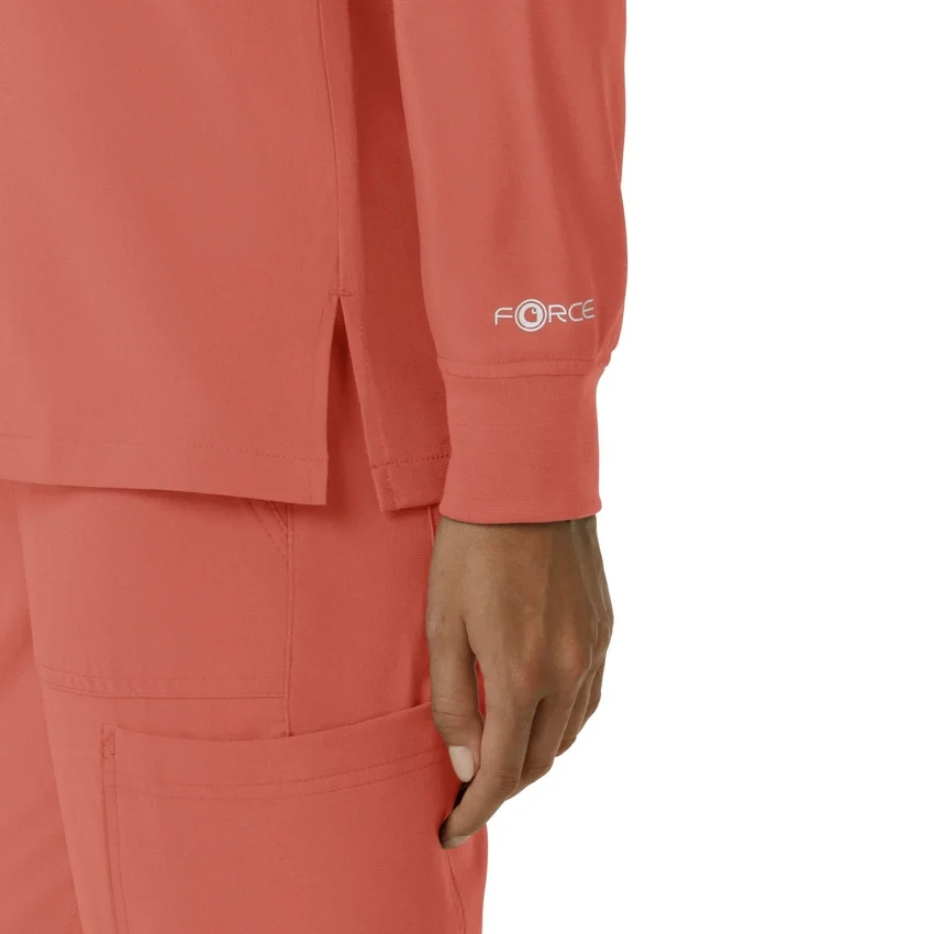 Carhartt Force Cross-Flex Langarm-Armlinge-Scrub-Oberteil für Damen mit Rundhalsausschnitt