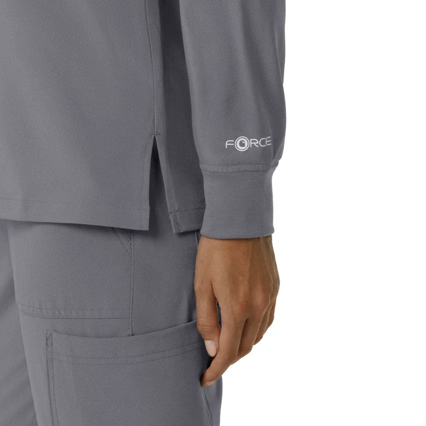 Carhartt Force Cross-Flex Langarm-Armlinge-Scrub-Oberteil für Damen mit Rundhalsausschnitt