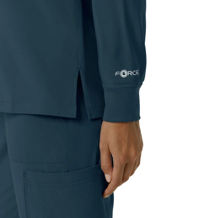 Carhartt Force Cross-Flex Langarm-Armlinge-Scrub-Oberteil für Damen mit Rundhalsausschnitt