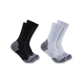 Carhartt Force® Midweight Synthetic Blend Crew-Socken für Damen, 2er-Pack