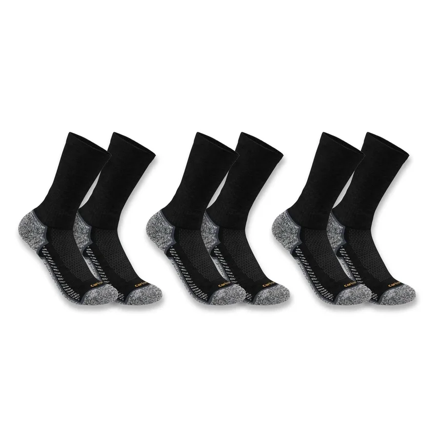 Carhartt Force® mittelschwere Crew-Socken, 3er-Pack