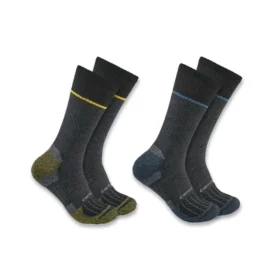 Carhartt Force® mittelschwere Crew-Socken mit Stahlkappe, 2er-Pack