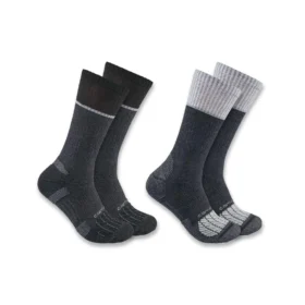 Carhartt Force® mittelschwere Crew-Socken mit Stahlkappe, 2er-Pack