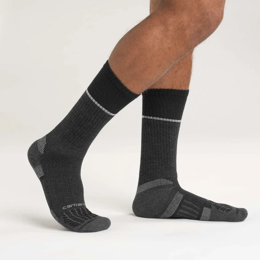 Carhartt Force® mittelschwere Crew-Socken mit Stahlkappe, 2er-Pack