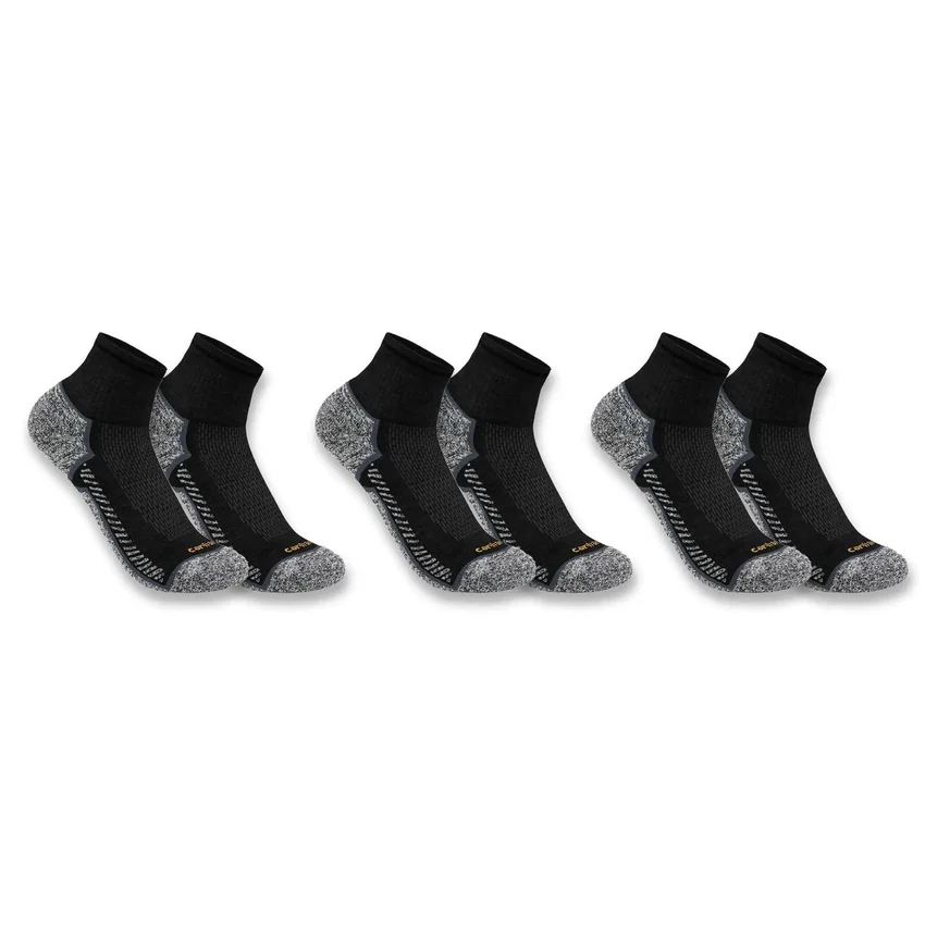 Carhartt Force® mittelschwere Quartersocken, 3er-Pack