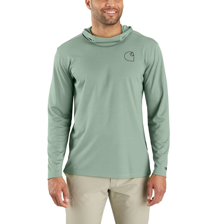 Carhartt Force Sun Defender UPF 50+ – Leichter, feuchtigkeitsableitender Langarm-Hoodie für Herren – Hoodies mit Sonnenschutz