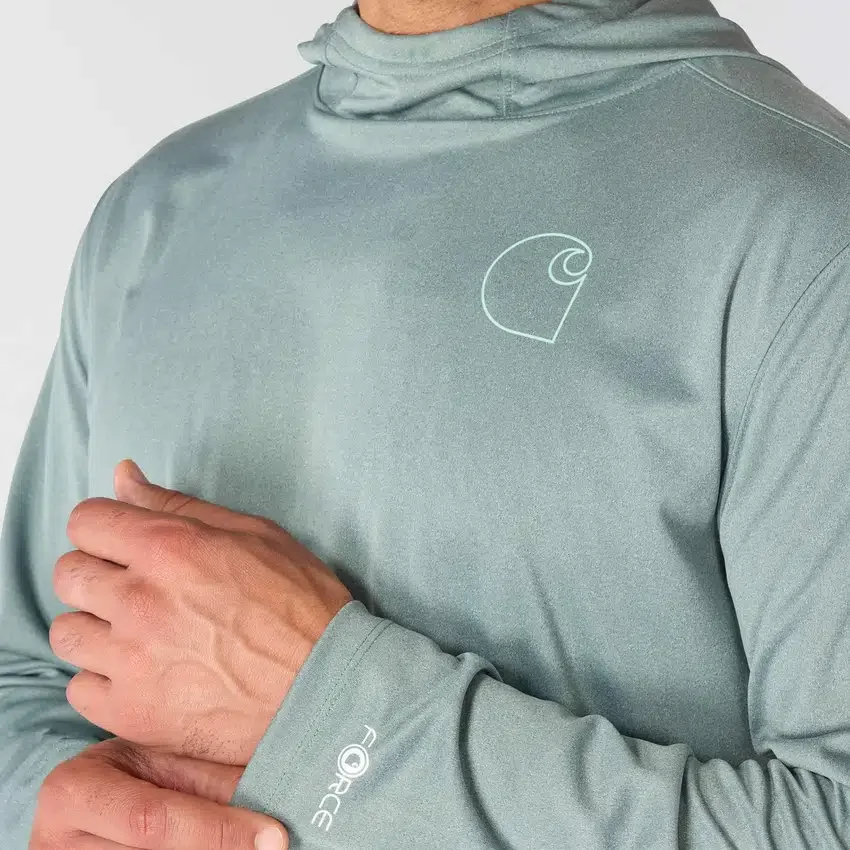 Carhartt Force Sun Defender UPF 50+ – Leichter, feuchtigkeitsableitender Langarm-Hoodie für Herren – Hoodies mit Sonnenschutz