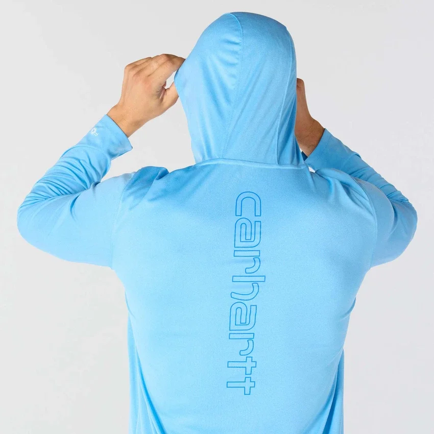 Carhartt Force Sun Defender UPF 50+ – Leichter, feuchtigkeitsableitender Langarm-Hoodie für Herren – Hoodies mit Sonnenschutz